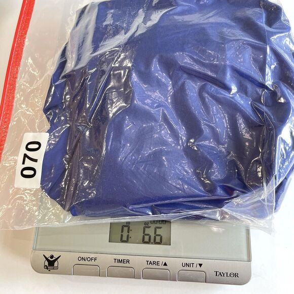 Madison Marcus Royal Blue Silk Maxi Dress Womens Small Layered High Slit - Picture 11 of 11